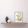 thumbnail image 2 of Labrador Retriever Dog Lying in Field Modern Linocut Illustration Artwork Framed Wall Art Print A4, 2 of 4