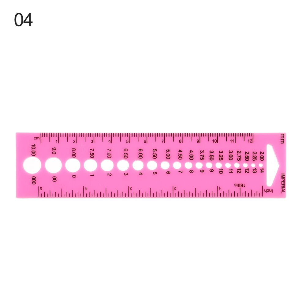 Portable With Cutting Head Love Heart Multipurpose Ruler Tool Crochet