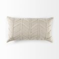 thumbnail image 5 of Light Gray Chevron Textured Lumbar Pillow Cover, 5 of 5