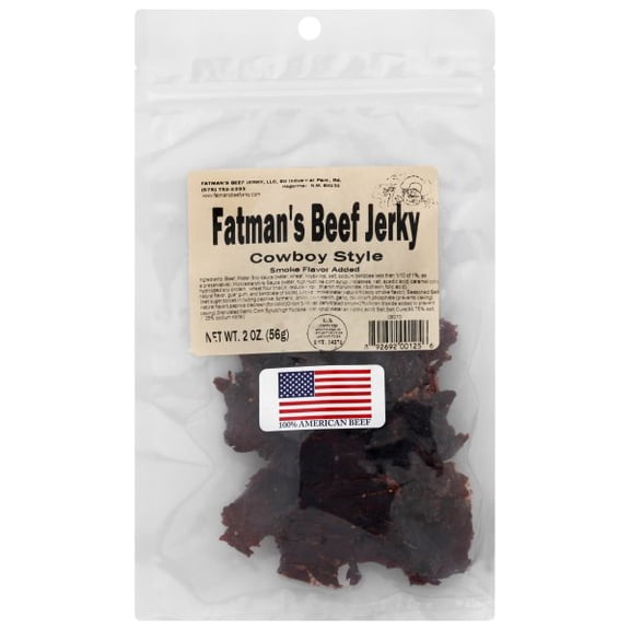3/pack Fatman's Beef Jerky 892692001256 Cowboy Beef Jerky