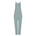 thumbnail image 6 of frariair ​Adjustable Denim-Look Jumpsuits – Moisture-Wicking Summer Casual Outfits​ Light Blue, 6 of 6