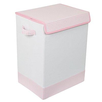 Birdrock Home Baby Clothes Hamper With Lid Folding Cloth Handles Dirty Sorter Bin Easy Storage Collapsible Pink And Birdrock Home Baby Clothes Hamper With Lid Folding Cloth Handles Dirty Sorter Bin Easy Storage Collapsible Pink And