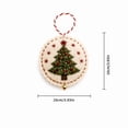 thumbnail image 3 of Christmas 12Pcs Embroidery Ornament Kit, Christmas Holiday DIY Set for Home Decor , Beginner Embroidery Kit for Adults, 3 of 4