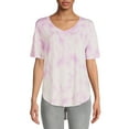 thumbnail image 5 of Time and Tru Women's V-Neck Tunic T-Shirt, 2-Pack, 5 of 5