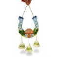 thumbnail image 3 of STPgoods Horseshoe for Good Luck Ceramic Hanging Wall Decoration 5.5x5.9" (14x15 cm) Handmade Wall Charm Outdoor Indoor Home Decor, 3 of 5