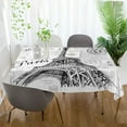 thumbnail image 5 of Coolnut Rectangle Tablecloth,Paris Eiffel Tower Table Cover Kitchenation Dinner for Party Holiday Hotel BBQ-Machine Washable 54x54In Decor Gift, 5 of 7