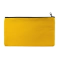 thumbnail image 3 of CoreLiving Blank Canvas Zipper Pouch, Multi-Purpose Cosmetic Bag for Makeup & Brushes, Small Travel Toiletry Organizer with Carry Strap, 3 of 10