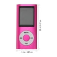 thumbnail image 4 of Reproductor MP3/MP4 compacto, reproductor de música digital, vídeo, visor de fotos, grabadora de vídeo y voz con puerto mini USB, pantalla de 1,8 pulgadas (rosa), 4 of 5