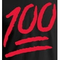 thumbnail image 2 of Keep it 100 Emoji Red Logo T-Shirt Funny Shirts, 2 of 4