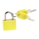 thumbnail image 3 of Mini candado antirrobo con cubierta duradera de plástico y aleación con llaves, cerraduras pequeñas Amarillo, 3 of 6