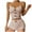 Khaki, variant on cfhntfmh Pajama Sets for Women Slim V Neck Cute Bow Knot Printed Crop Camisole Soft Stretch Shorts Lounge Sleepwear Pjs Sets