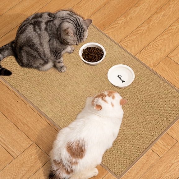 Scratch-Proof Pet Carpet 31.49"×19.68" - Durable Pet Bed Mat (Coffee)