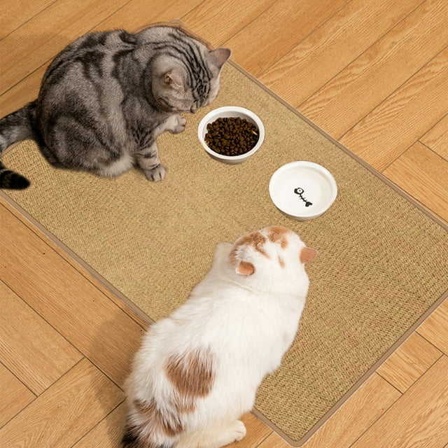 Pet Carpet, Scratch Proof Pet Mat and Bed, Durable Floor Protector, Soft and Comfortable, for Dog Lounging, Cat Napping, and Crate Training, Brown, by Ihhxbs