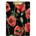 thumbnail image 1 of FMSHPON Poppies Flowers Clipboard Hardboard Wood Nursing Clip Board and Pull for Standard A4 Letter 13x9 inches, 1 of 8