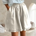thumbnail image 2 of CAIXIA Womens Summer Shorts High Waisted Drawstring Womens Athletic Shorts Lightweight Women's Bermuda Shorts Lounge Drawstring Shorts Beach Vacation Outfits Pockets, 2 of 6