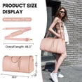 thumbnail image 3 of Bolsa de ropa Ytonet de piel sintética Carry On para mujer, color rosa, 3 of 9
