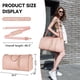 thumbnail image 3 of Bolsa de ropa Ytonet de piel sintética Carry On para mujer, color rosa, 3 of 9