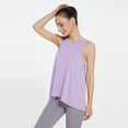thumbnail image 2 of CAIXIA Womens Tank Tops Racerback Sleeveless Summer Athletic Tank Tops Scoop Neck Undershirt Tennis Yoga Athletic Running Shirts Loose Fit Gym Clothes,Purple, 2 of 4