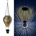 thumbnail image 1 of Solar Hot Air Balloon Light Metal Hollow Waterproof Lantern for Outdoor New, 1 of 2