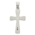thumbnail image 3 of Diamond2Deal 925 Sterling Silver Antiqued Solid Cross Pendant for Women (L- 1.45 in, W- 0.71 in), 3 of 4