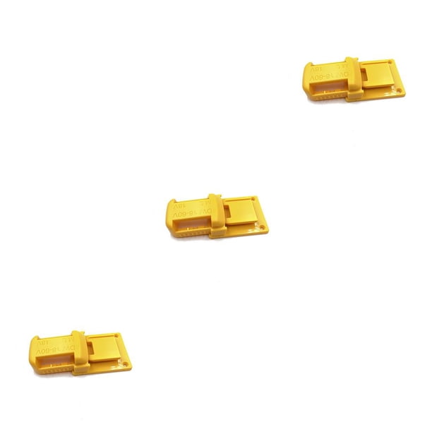 Speravity Soporte de de plástico para montar en la pared, soporte de reparación de herramientas eléctricas, reemplazo de ranuras de Amarillo 3piezas