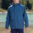 thumbnail image 2 of uikmnh Jackets For Men,Male Detachable Two Piece Jacket Outdoor Windproof Hooded Jacket,Size M, 2 of 5