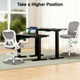 thumbnail image 4 of ATHOPE Ergonomic Office Chair, Mesh Desk Chair with Lumbar Support, Tall Office Chair with Flip-Up Armrests and Footrest Ring, Adjustable Computer Chair for Standing Desk Home Office, Gray, 4 of 10