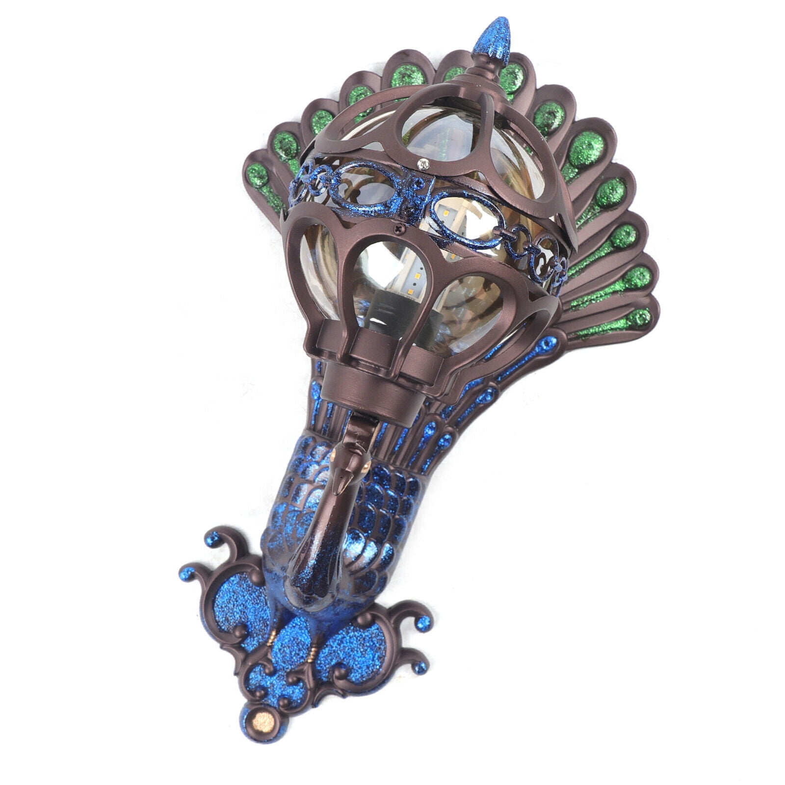 DENEST Antique Wall Mount Peacock Sconce Porch Light Lamp Garden Wall Lighting Fixture