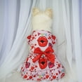 thumbnail image 3 of TIELUTT Pet Dog Clothes Valentine's Day Summer Cute Pet Clothes Rack Pet Clothes for Large Dogs Female Pet Clothes for Small Dogs Tutu Pet Clothes for Small Dogs Girls Dress Pet Clothes for Small Dogs, 3 of 6