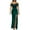 Olive Green, variant on Elainilye Fashion Women's Prom Dress French Solid Color Bag Hip Slit Sequin Evening Dress Halter Dress Bodycon Dress,Green