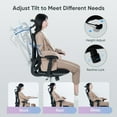 Deli Ergonomic High Back Office Chair, Adjustable Computer Desk Chair