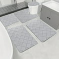 thumbnail image 5 of JilgTeok Bathroom Rugs Sets 5 Piece with Lid Cover Bathroom Shower Rugs with U-Shaped Contour Toilet Mat Absorbent Microfiber Plush Bath Mats Non Slip Bath Rugs Machine Washable Bathroom Floor Mats, 5 of 7