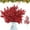 Red, variant on 24Pcs Christmas Glitter Twig Artificial Pine Tree Stems Faux Pine Branches for Christmas Tree Ornaments, DIY Xmas Wreath, Crafts, Garland, Holiday, Home Decoration (Red, 10.2 Inch)