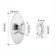 thumbnail image 2 of 3 Uds. Estante para Jabón Montado en Pared Sin Perforaciones para Baño, Soporte para Jabón con Ventosa Magnética de Acero Inoxidable, Gancho para Escurridor para Colgar en la Pared, 2 of 5
