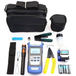 FlyFlise Ensemble d'outils de fibre optique Ensemble de cleaver de fibre Cold Contact Cutting Tool Set avec optique