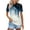 04-Navy, variant on Womens Short Sleeve Tops Trendy Soft Plus Size Comfort Short Sleeve Relaxed Fit Lapel Button V Neck Casual Navy Size 3XL