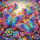 thumbnail image 1 of 5D DIY Taladro Parcial en Forma Especial Mariposa 30x30cm, 1 of 9