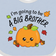 thumbnail image 4 of Inktastic I'm Going to Be a Big Brother- Cute Halloween Pumpkin Boys Baby Bib, 4 of 4