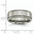 thumbnail image 5 of Titanium Grooved Edge 8mm Polished Band, 5 of 9