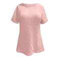 thumbnail image 4 of Womens Athletic Tops Womens Loose Fit Running Tops Short Sleeve Raglan Shirt Women T Shirts Summer Tee Women Summer dish Top Lightweight Workout Shirts Compression T Shirt Short Red S, 4 of 4
