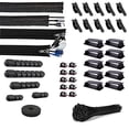 thumbnail image 2 of Kit organizador de gestión de cables de 140 piezas con funda de cable, 2 of 2