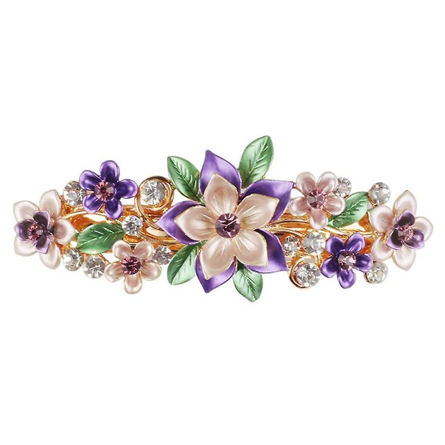 Pasadores para el cabello grandes, pinzas para el cabello, flores lacadas generosas, horquilla para cola de caballo para niña, broches para el cabello, accesorios para la cabeza (p