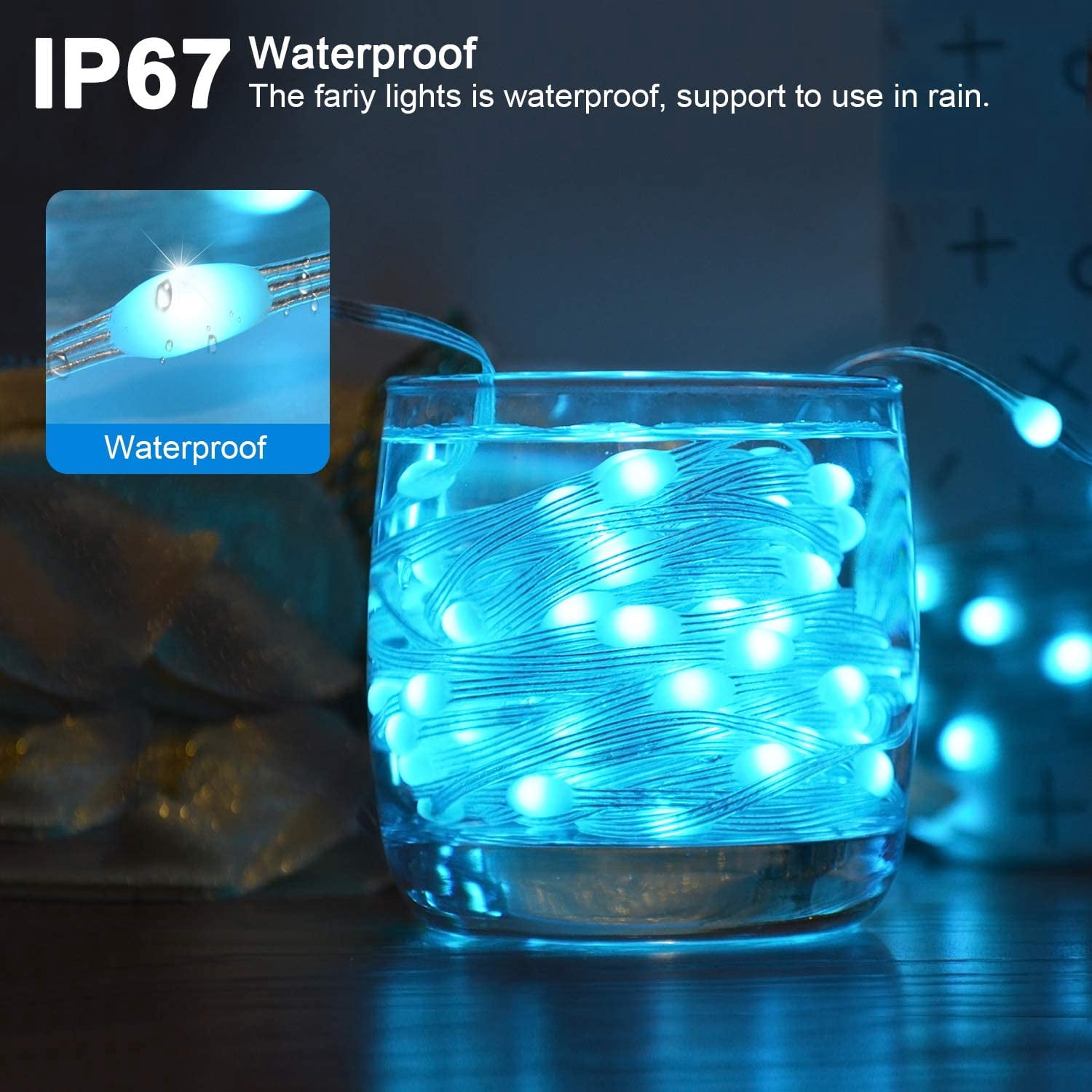 Color-Changing USB-Powered 200 LED Fairy Lights With Remote Control