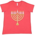thumbnail image 3 of Inktastic Chanukah Hanukah Menorah Women's Plus Size T-Shirt, 3 of 5
