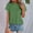 Green, variant on Tittly T Shirts for Women Spring Tops for Women Women's Spring Summer Solid Color Hollow Breathable Round Neck Loose Short Sleeved T Shirt Top Tshirts Shirts Basic Tees Coffee S