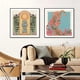 thumbnail image 3 of Pintura en lienzo de caras de sol bohemias, cuadros de pared Vintage abstractos, Retro, cita feliz, impresión cuadrada, póster, sala de estar, decoración del hogar, 3 of 4