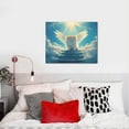 thumbnail image 4 of Logiee Sunshine Cute Winged Cat Print Canvas Wall Art ,Art Poster,Canvas Decorative Picture,Decor Wall Pictures for Living Room Bedroom Bathroom,Ready to Hang, 4 of 6