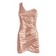 thumbnail image 5 of Gibobby Vestido sexy para fiesta Mini vestido sin espalda con un hombro y lentejuelas para mujer elegante para discoteca(Rosa,XL), 5 of 5