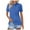 Blue, variant on 2025 Womens Golf Polo Shirts Collar Short Sleeve T Shirt Lightweight Moisture Wicking Polo Casual 3 Buttons Outfits Blue, L