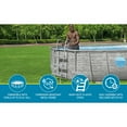 thumbnail image 4 of Bestway: Above Ground Swimming Pool Ladder - 42" - Gray, Corrosion-Resistant Metal Frame, Heavy-Duty Plastic Steps, Quick Assembly Outdoor Accessory, 4 of 19